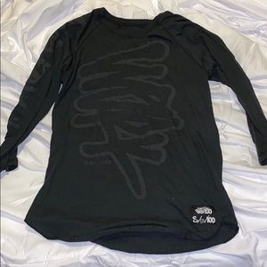 FNF black on black 3/4 sleeve